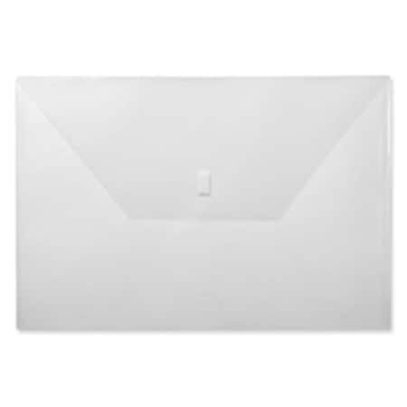 Made-To-Stick Oversized Poly Project Folders; Clear - 11 x 17 in. MA127955